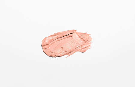 Sample of cosmetic clay on white backgroundの写真素材