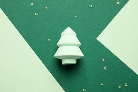 Makeup sponge on color backgroundの写真素材