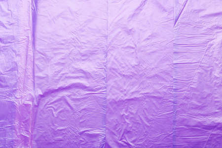 Crumpled plastic garbage bags as backgroundの写真素材