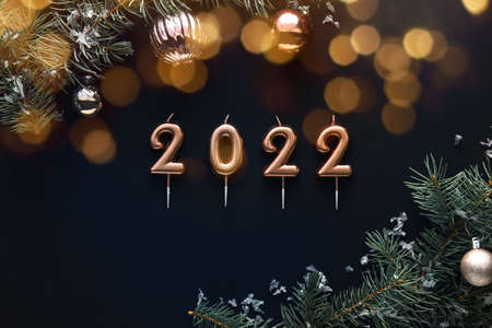 Mockup of beautiful New Year and Christmas card