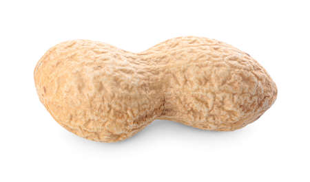 Fresh peanut on white background