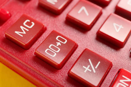 Closeup view of modern calculatorの写真素材
