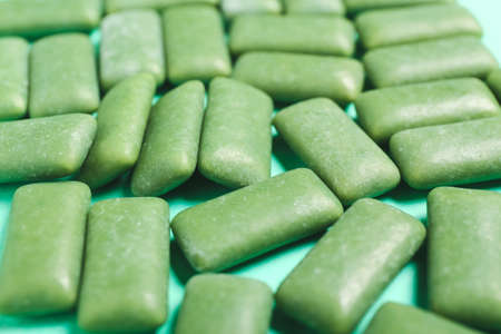Tasty chewing gums as background