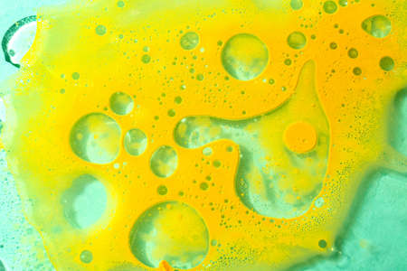 Water with color foam as background