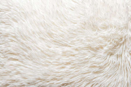 Texture of white fluffy fabric, closeupの写真素材