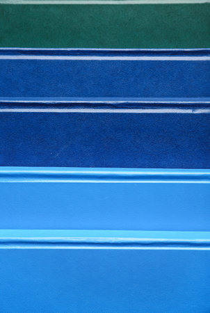 Colorful notebooks as background, closeupの写真素材