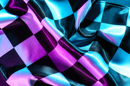 Racing flag as background, closeupの写真素材