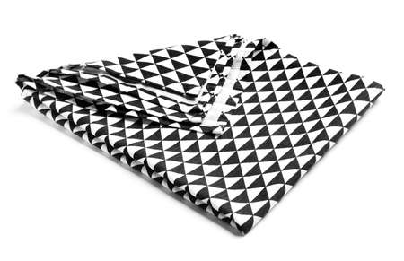 Fabric napkin on white background