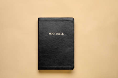 Holy Bible on color background