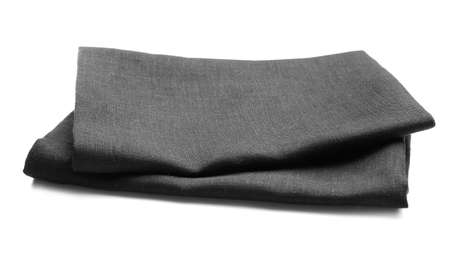 Fabric napkins on white backgroundの写真素材