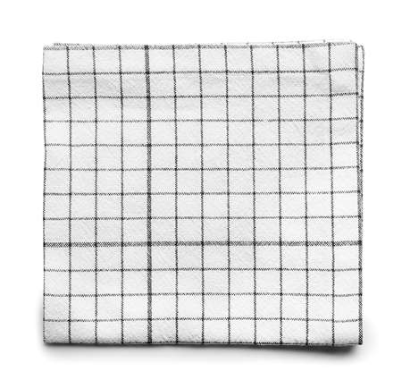 Fabric napkin on white background