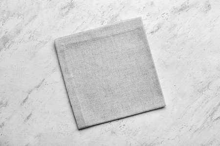 Fabric napkin on light background
