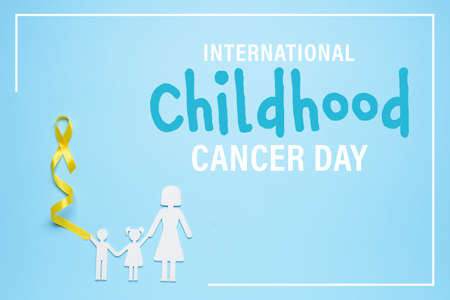 Awareness banner for International Childhood Cancer Dayの写真素材