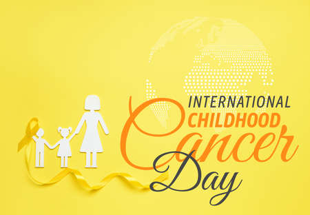Awareness banner for International Childhood Cancer Dayの写真素材