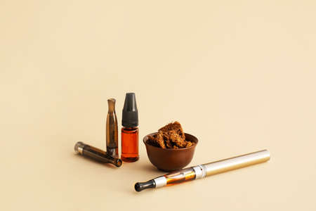 Set smoking on light background