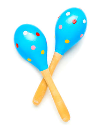 Mexican maracas on white backgroundの写真素材