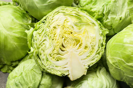 fresh ripe cabbage as backgroundの写真素材