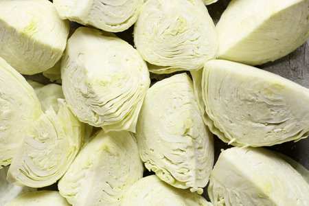 fresh cabbage on grunge background