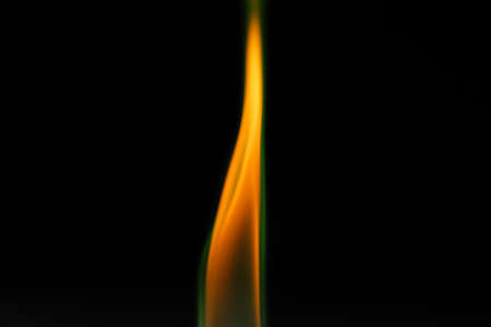 Flame of fire on dark backgroundの写真素材