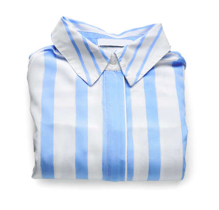 Stylish female shirt on white backgroundの写真素材