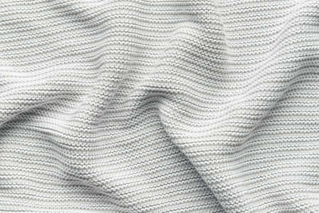 Texture of light fabric with folds as backgroundの写真素材