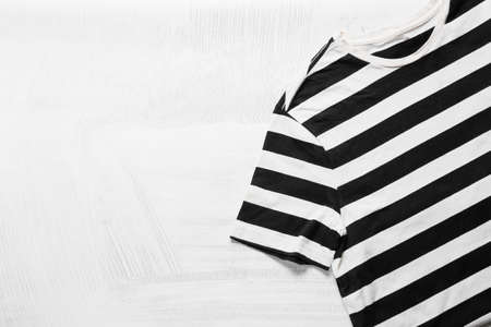 Stylish t-shirt on light backgroundの写真素材