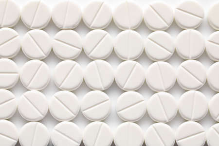 Many vitamin K pills as background, closeupの写真素材