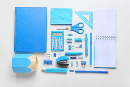 Set of different stations isolated on white backgroundの写真素材