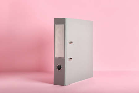 office folder on color backgroundの写真素材