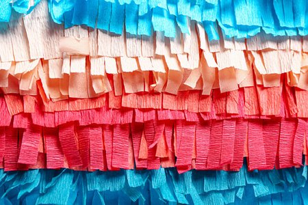 Texture of Mexican pinata, closeup
