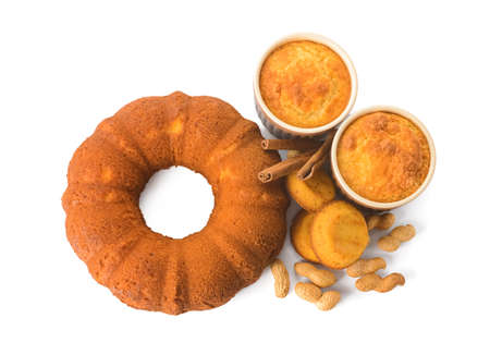 Traditional food for Festa Junina (June Festival) on white background