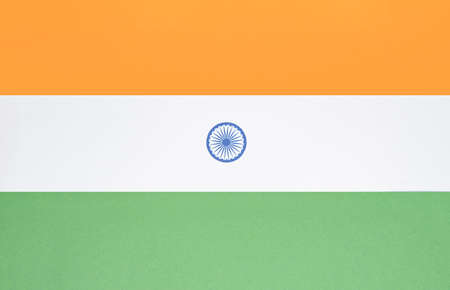 Flag of India as background
