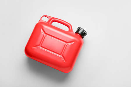 plastic canister on light backgroundの写真素材