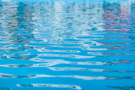 Clear water swimming pool