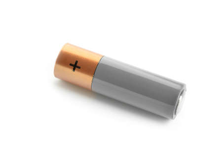 Alkaline battery isolated on white background