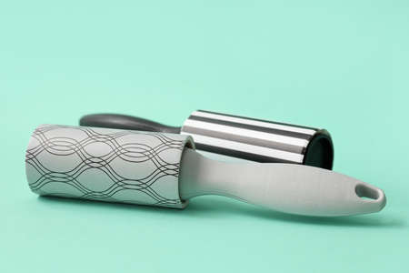 New lint rollers on color backgroundの写真素材