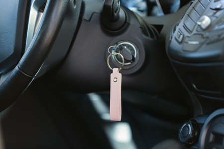 Key from modern car in ignition lock