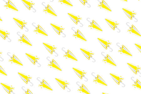 Many umbrellas on white background. pattern for design