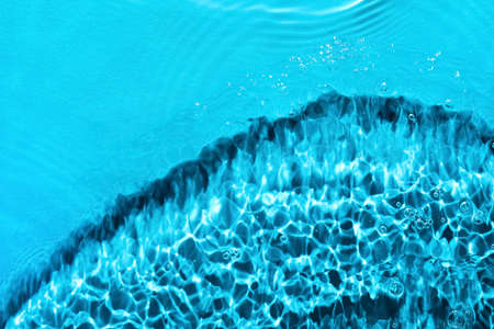 Surface of clean water with ripples