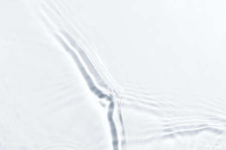 Texture of water on white backgroundの写真素材