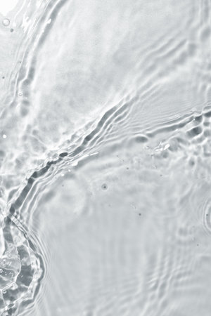 Texture of water on light backgroundの写真素材