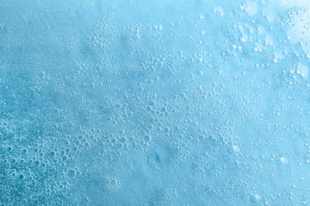 Water bubbles on blue background
