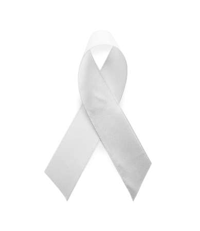 Awareness ribbon on white background. Parkinson's diseaseの写真素材