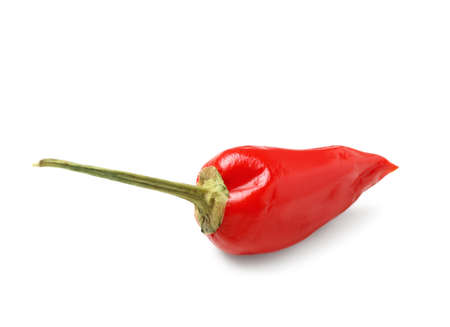 red pepper on white backgroundの写真素材