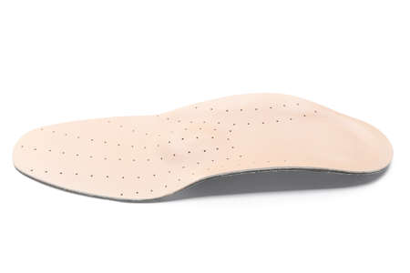 One orthopedic insole on white backgroundの写真素材