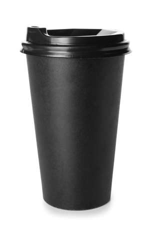 Takeaway cup for drink isolated on white backgroundの写真素材