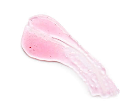 Sample of cosmetic serum on white backgroundの写真素材