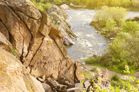 Beautiful view of stream in mountains