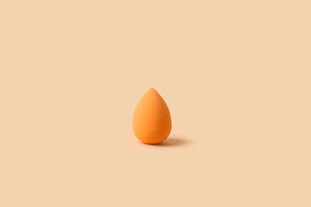 One makeup sponge on color backgroundの写真素材