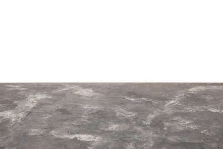 Empty concrete surface on white background